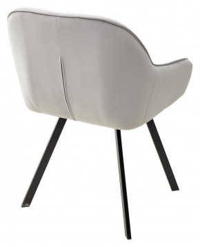 Стул GALE 360 град. поворот. BLUVEL-03 LIGHT GREY, велюр/ черный каркас, М-City в Первоуральске - pervouralsk.mebel24.online | фото 4