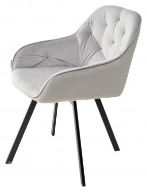 Стул GALE 360 град. поворот. BLUVEL-03 LIGHT GREY, велюр/ черный каркас, М-City в Первоуральске - pervouralsk.mebel24.online | фото 5