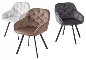 Стул GALE 360 град. поворот. BLUVEL-14 GREY, велюр/ черный каркас, М-City в Первоуральске - pervouralsk.mebel24.online | фото 2