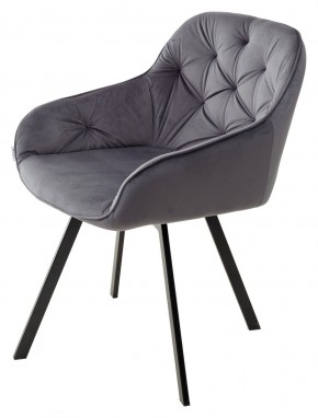 Стул GALE 360 град. поворот. BLUVEL-14 GREY, велюр/ черный каркас, М-City в Первоуральске - pervouralsk.mebel24.online | фото 5