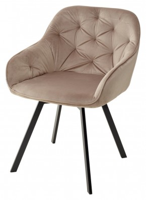 Стул GALE 360 град. поворот. BLUVEL-40 BEIGE, велюр/ черный каркас, М-City в Первоуральске - pervouralsk.mebel24.online | фото 1