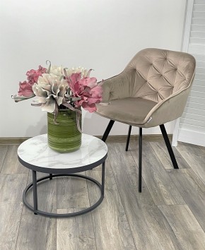 Стул GALE 360 град. поворот. BLUVEL-40 BEIGE, велюр/ черный каркас, М-City в Первоуральске - pervouralsk.mebel24.online | фото 2