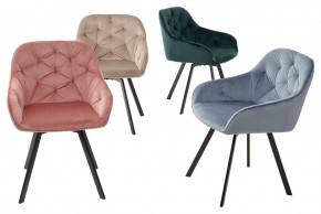 Стул GALE 360 град. поворот. BLUVEL-40 BEIGE, велюр/ черный каркас, М-City в Первоуральске - pervouralsk.mebel24.online | фото 3