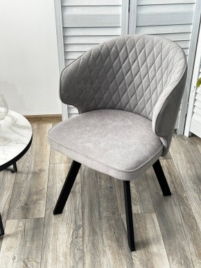 Стул SKAT 360 град. поворот. B22 Серый, велюр / черный каркас, М-City в Первоуральске - pervouralsk.mebel24.online | фото 3