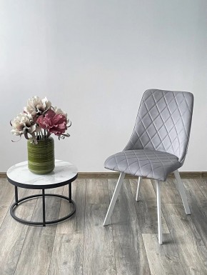 Стул TYCOON BLUVEL-03 LIGHT GREY / белый каркас М-City в Первоуральске - pervouralsk.mebel24.online | фото 2