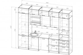 ТЕРЦИЯ Кухонный гарнитур Экстра 5 (3000 мм) в Первоуральске - pervouralsk.mebel24.online | фото 2