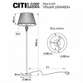 Торшер Citilux Вена CL402920 в Первоуральске - pervouralsk.mebel24.online | фото 5