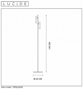 Торшер Lucide Philon 79781/10/30 в Первоуральске - pervouralsk.mebel24.online | фото 4