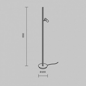 Торшер Maytoni Thin MOD395FL-L28BS3K в Первоуральске - pervouralsk.mebel24.online | фото 4