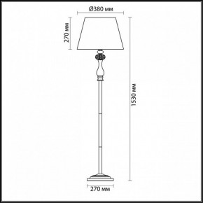 Торшер Odeon Light Gaellori 3393/1F в Первоуральске - pervouralsk.mebel24.online | фото 3