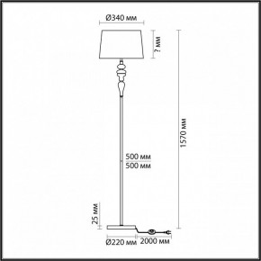 Торшер Odeon Light Homi 5040/1F в Первоуральске - pervouralsk.mebel24.online | фото 4