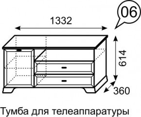 Тумба для телеаппаратуры Венеция 6 бодега в Первоуральске - pervouralsk.mebel24.online | фото 3