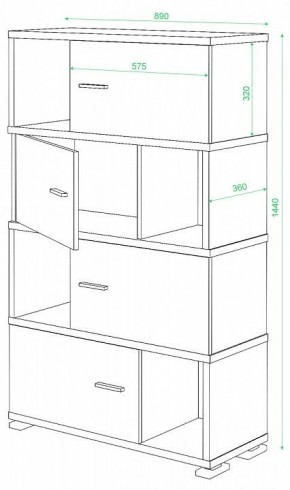 Тумба комбинированная СБ-30/4 в Первоуральске - pervouralsk.mebel24.online | фото 2