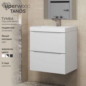 Тумба под раковину Uperwood Tanos 60 см, подвесная, белая матовая в Первоуральске - pervouralsk.mebel24.online | фото 5