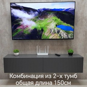 Тумба подвесная под ТВ LINES MTV1-MA 750 Темно-серый (Графит-M 10.1.25) в Первоуральске - pervouralsk.mebel24.online | фото 10