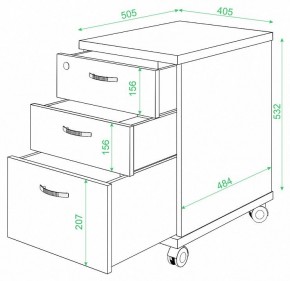 Тумбочка Домино ТС-2 в Первоуральске - pervouralsk.mebel24.online | фото 2