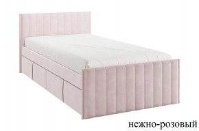 ТВИКС Кровать с ящиками 900 (нежно-розовый) в Первоуральске - pervouralsk.mebel24.online | фото